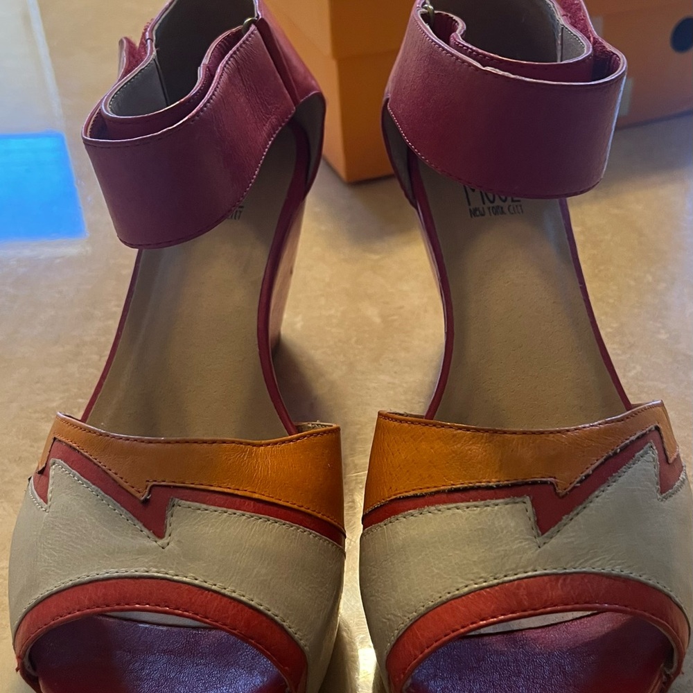 Miz Mooz Red and Orange Heels